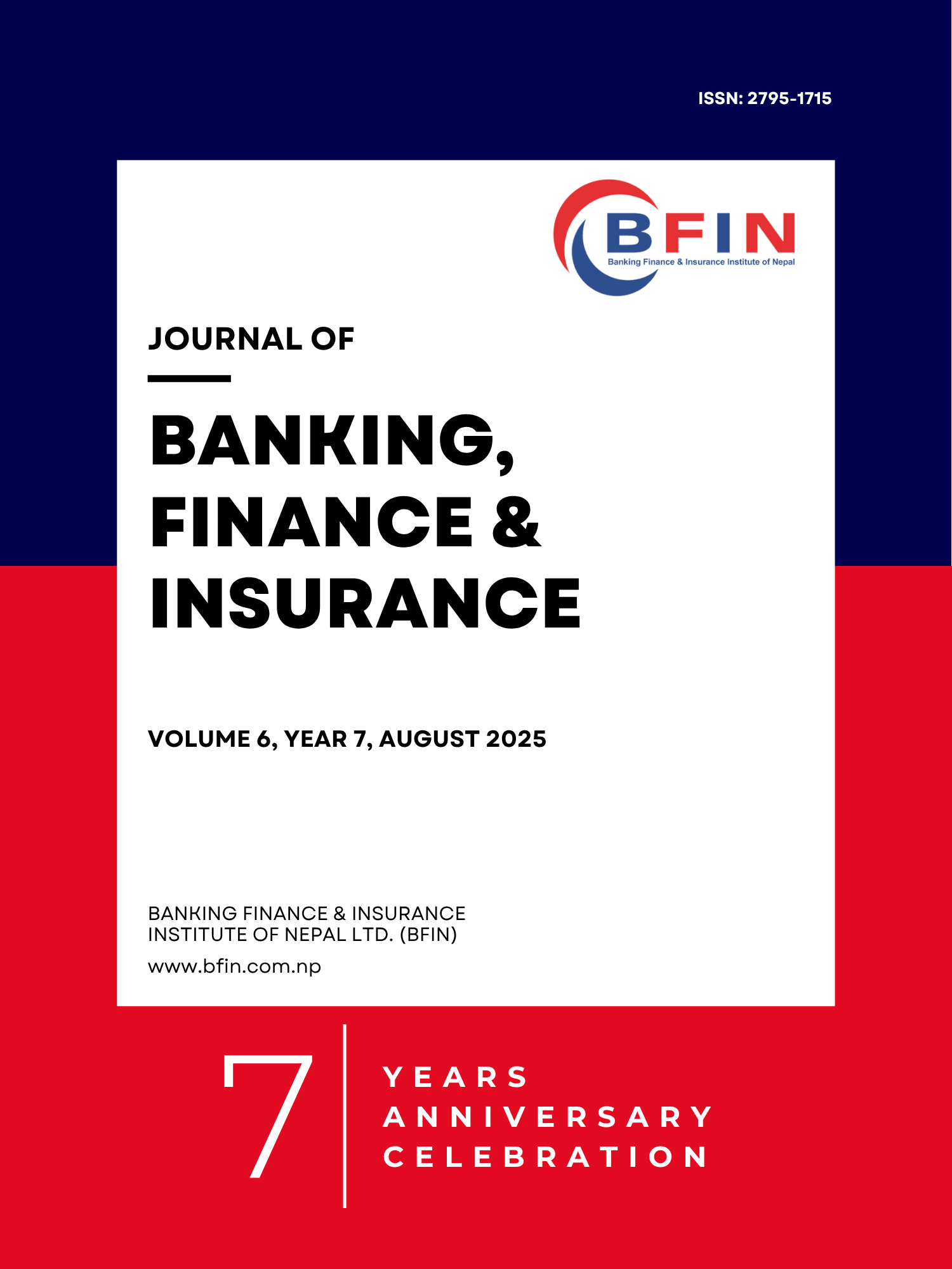 Journal Of Banking, Finance, And Insurance – Volume VI